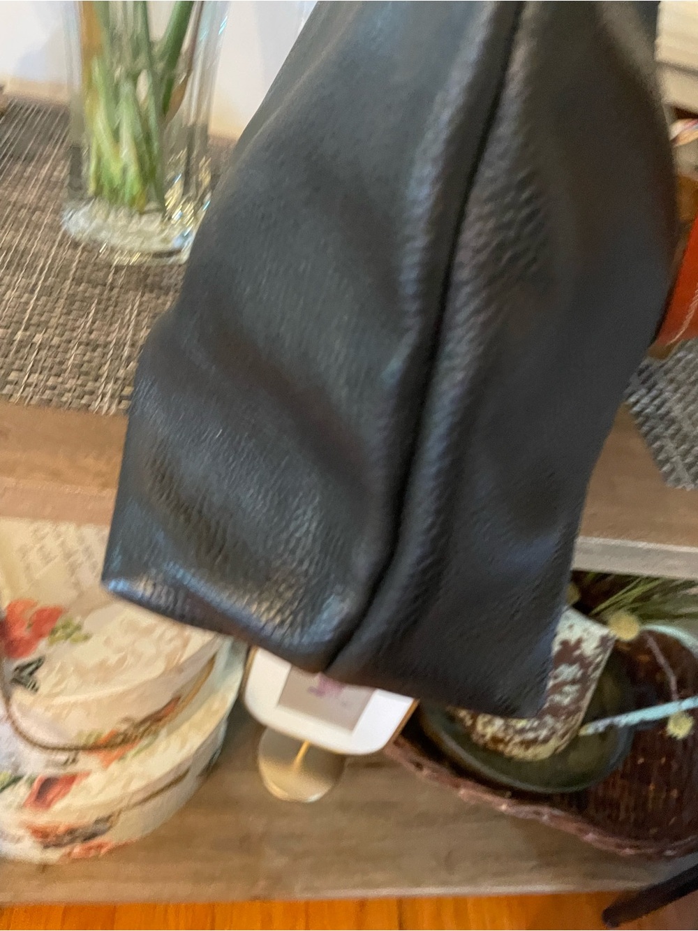 Dooney & Bourke Black Pebbled Leather Crossbody with Leather Tassel - Picture 9 of 14